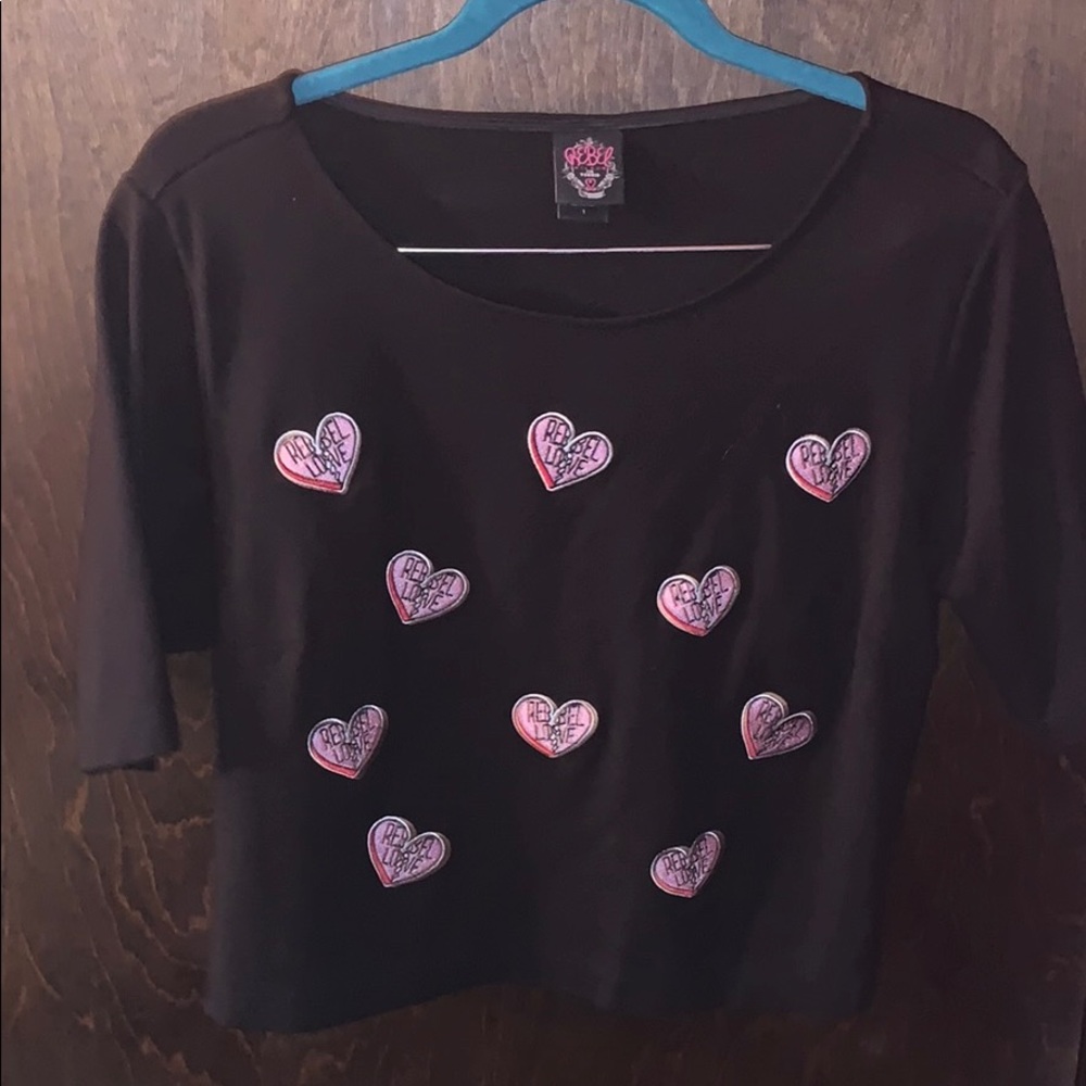 Black crop top
